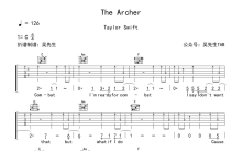 Taylor Swift《The Archer》吉他谱_C调吉他弹唱谱