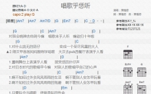 萧煌奇《唱歌乎恁听》吉他谱_G调吉他弹唱谱_和弦谱