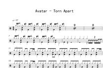 Avatar《Torn Apart》鼓谱_架子鼓谱