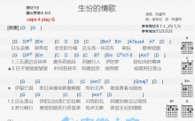 陈建玮《生份的情歌》吉他谱_G调吉他弹唱谱_和弦谱