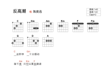 陈奕迅《反高潮》吉他谱_C调吉他弹唱谱_和弦谱