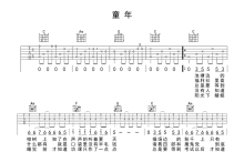 罗大佑《童年》吉他谱_C调吉他弹唱谱_带前奏版本