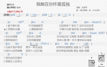 刘若英《我敢在你怀里孤独》吉他谱_G调吉他弹唱谱_和弦谱
