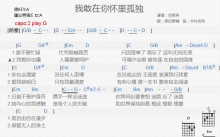 刘若英《我敢在你怀里孤独》吉他谱_G调吉他弹唱谱_和弦谱