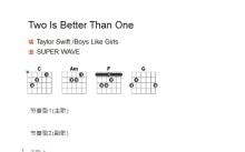 TaylorSwift《Two Is Beter Than One》吉他谱_C调吉他弹唱谱_和弦谱