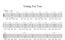 Gala《Young For You》吉他谱_吉他独奏谱