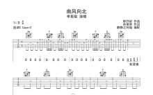 李里梨《南风向北》吉他谱_C调吉他弹唱谱