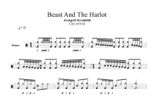 Avenged Sevenfold《Beast And The Harlot》鼓谱_架子鼓谱