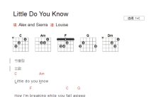 Alex and Sierra《Little Do You Know》吉他谱_C调吉他弹唱谱_和弦谱