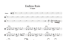 X JAPAN《Endless Rain》鼓谱_架子鼓谱