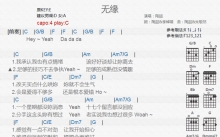 陶喆《无缘》吉他谱_C调吉他弹唱谱