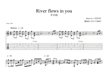 李闰珉《River Flows In You》吉他谱_吉他独奏谱