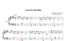 Justin Hurwitz《Late For The Date》 钢琴谱