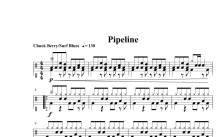 四级考级曲目《Pipeline》鼓谱_架子鼓谱