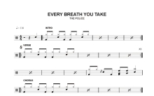 police《every breath you take》鼓谱_架子鼓谱