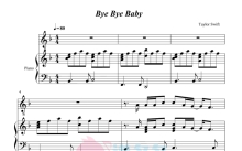 Taylor Swift《Bye Bye Baby》钢琴谱