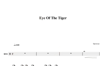 Survivor《Eye of the Tiger》鼓谱_架子鼓谱