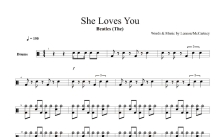 Beatles《She Loves You》鼓谱_架子鼓谱