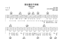 王志文《想说爱你不容易》吉他谱_C调吉他弹唱谱