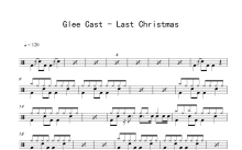 Glee Cast《Last Christmas》鼓谱_架子鼓谱