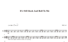 Billy Joel《It's Still Rock And Roll To Me》鼓谱_架子鼓谱