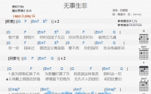 田馥甄《无事生非》吉他谱_G调吉他弹唱谱_和弦谱