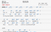林育群/林美秀《粗线条》吉他谱_G调吉他弹唱谱_和弦谱