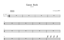 Jerry C《Canon Rock》鼓谱_架子鼓谱