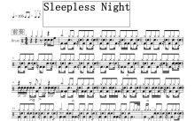 HOWHY号外乐团《Sleepless Night(不眠夜)》鼓谱_架子鼓谱