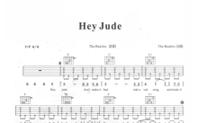 The Beatles《Hey Jude》吉他谱_F调吉他弹唱谱