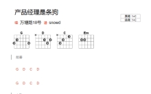 万塘路18号《产品经理是条狗》吉他谱_C调吉他弹唱谱_和弦谱