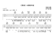 汪峰《青春》吉他谱_G调吉他弹唱谱