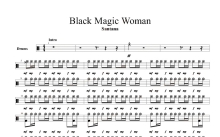 Santana《Black Magic Woman》鼓谱_架子鼓谱