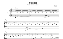 薛之谦《等我回家》钢琴五线谱+双手简谱