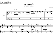 黑人抬棺《Astronomia》钢琴谱