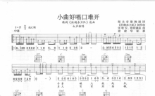 林媚《小曲好唱口难开》吉他谱_C调吉他弹唱谱