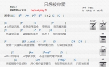 徐怀钰《只想被你爱》吉他谱_C调吉他弹唱谱_和弦谱