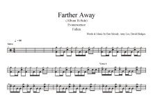 Evanescence《Farther Away》鼓谱_架子鼓谱