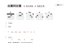 花儿乐队《寂寞啊寂寞》吉他谱_C调吉他弹唱谱_和弦谱