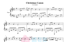 《卡农圣诞夜》钢琴谱