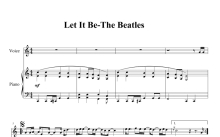 The Beatles《Let It Be》钢琴谱