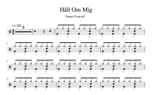 Nanne Gronvall《Hall Om Mig》鼓谱_架子鼓谱