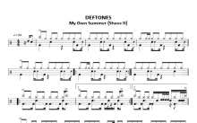 Deftones乐队《My Own Summer》鼓谱_架子鼓谱