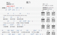 S.H.E《魔力》吉他谱_C调吉他弹唱谱_和弦谱