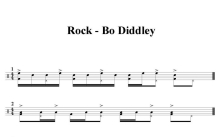 风格练习《Rock - Bo Diddley》鼓谱_架子鼓谱
