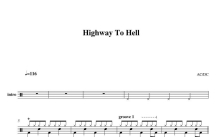 AcDc《Highway To Hell》鼓谱_架子鼓谱