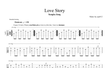 郑成河《love story》吉他谱_D调吉他独奏谱