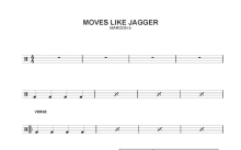 maroon 5《moves like jagger》鼓谱_架子鼓谱