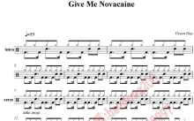 Green Day《Give Me Novacaine》鼓谱_架子鼓谱