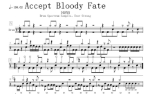 IOSYS《Accept Bloody Fate》鼓谱_架子鼓谱